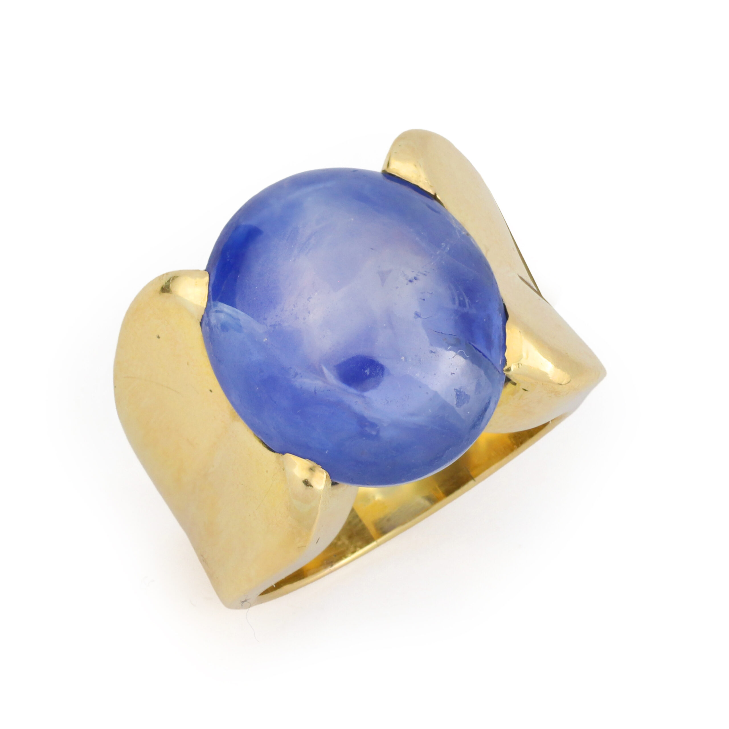 Paul Flato Sapphire and Gold Ring