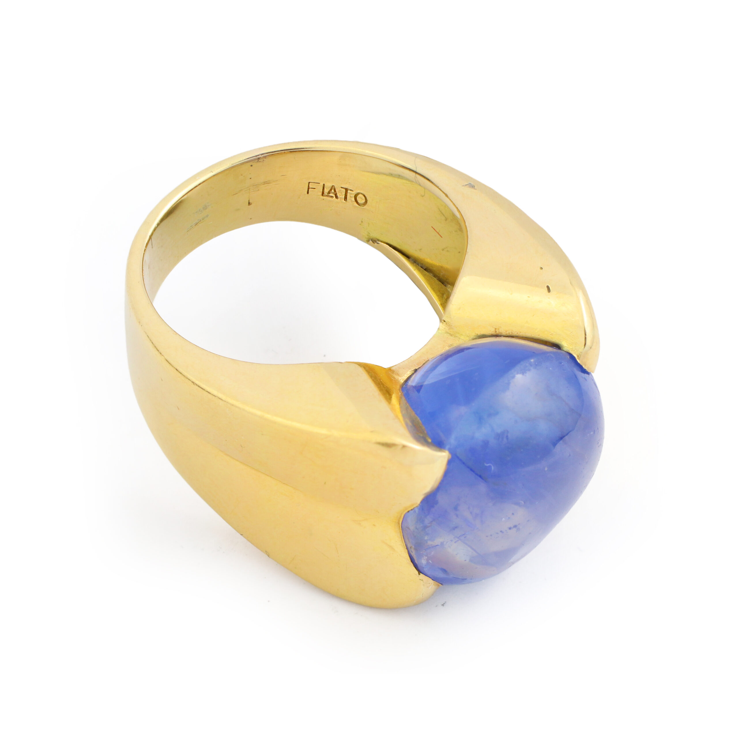 Paul Flato Sapphire and Gold Ring