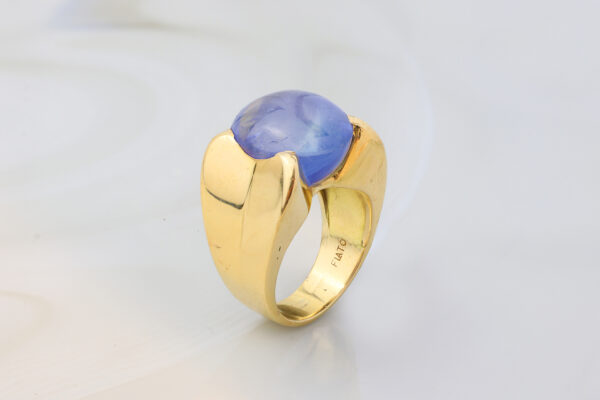 Paul Flato Sapphire and Gold Ring