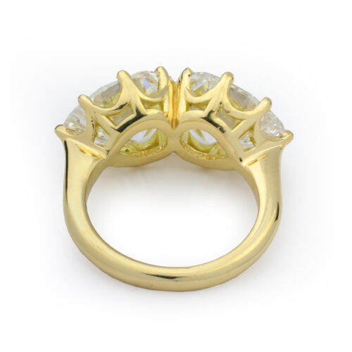 Pear Shaped Diamond Twin Stone Ring
