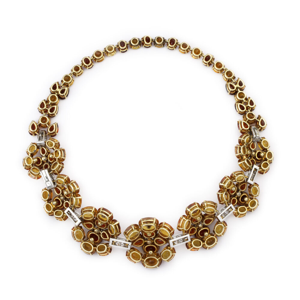 Cartier Citrine and Diamond Necklace