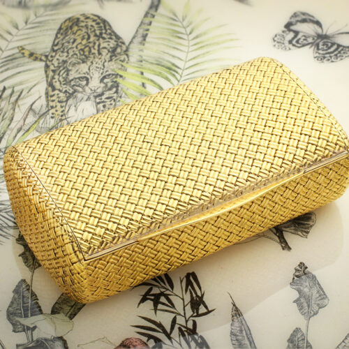 Van Cleef & Arpels Woven Gold Box