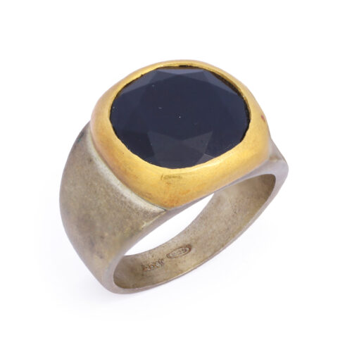 Onyx and Silver Ring