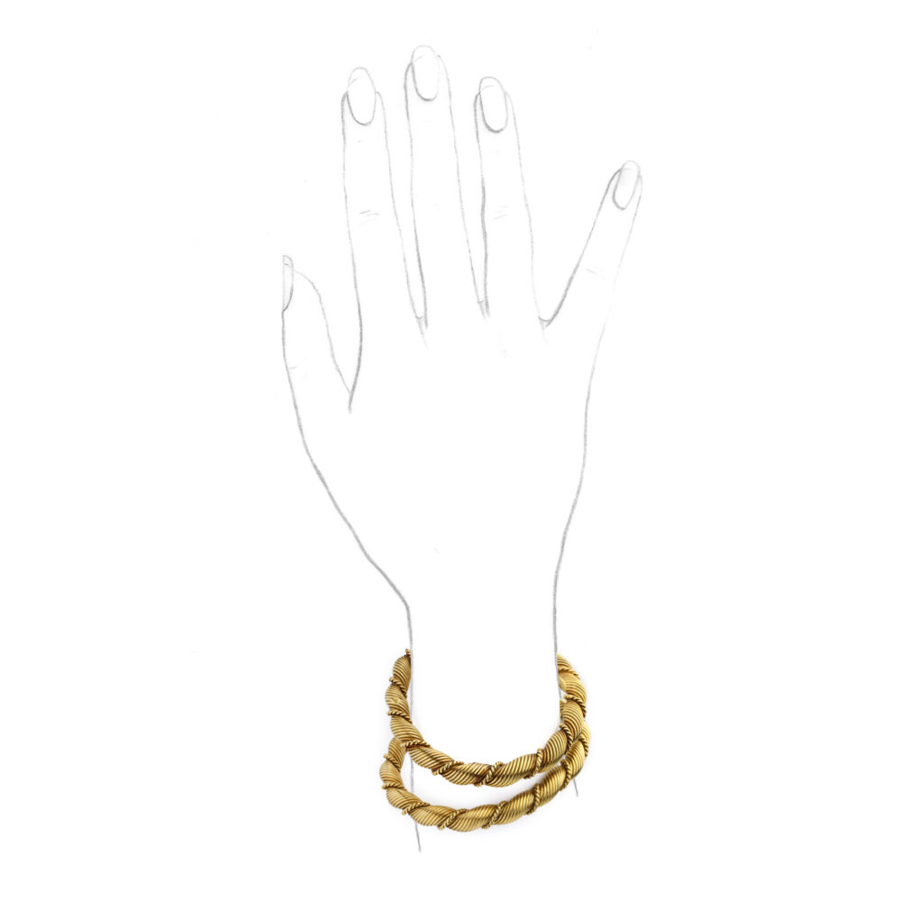 Van Cleef & Arpels Pair of Gold Bangle Bracelets