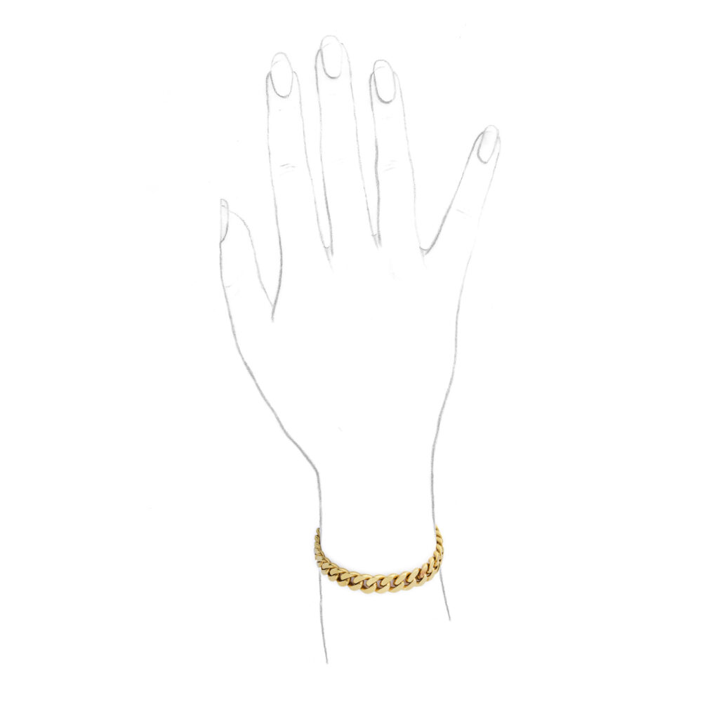 French Gold Link Bracelet