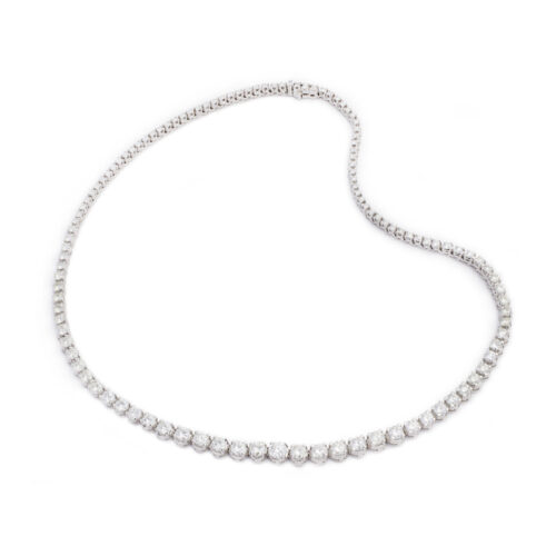 Diamond White Gold Riviere Necklace