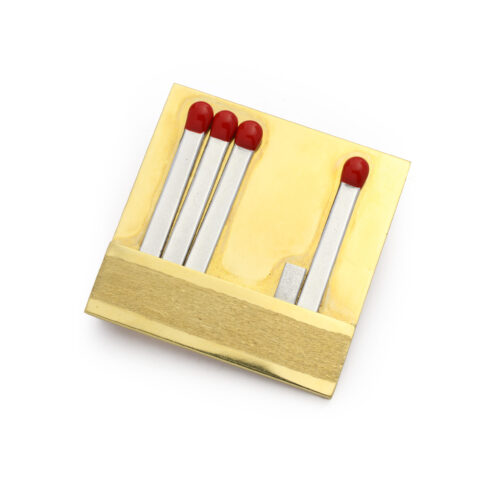 Raymond Hains Matchbook Brooch Pendant