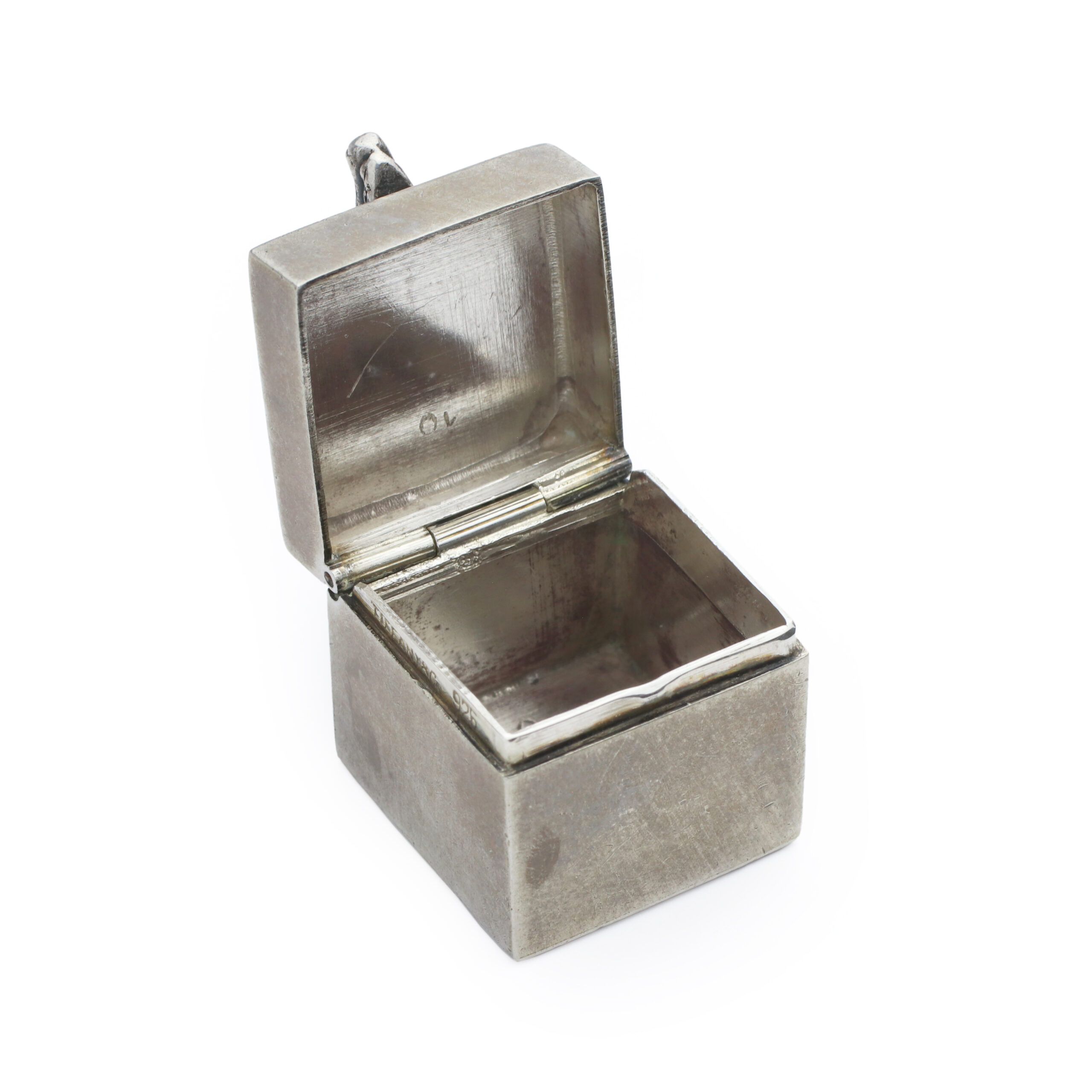 Tiffany & Co. Silver Acorn Pill Box