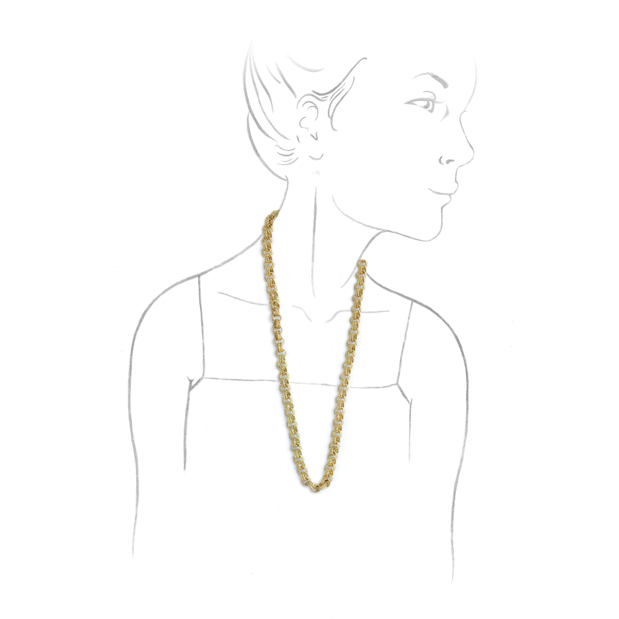 Van Cleef & Arpels Gold Long Chain Necklace - FD Gallery