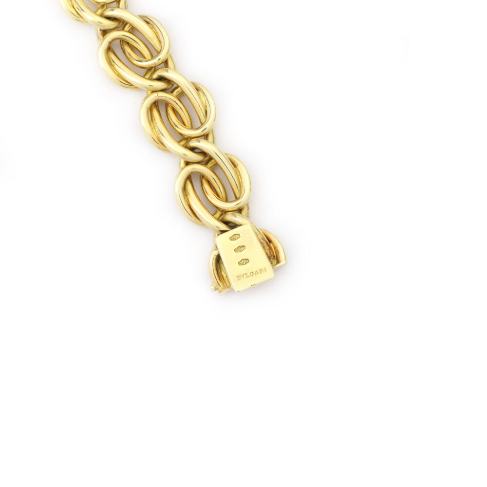 Bulgari Fancy Gold Link Bracelet