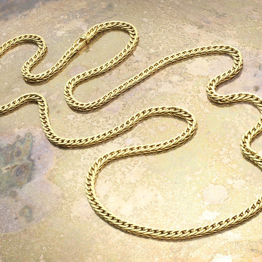 Bulgari Gold Chain Long Necklace