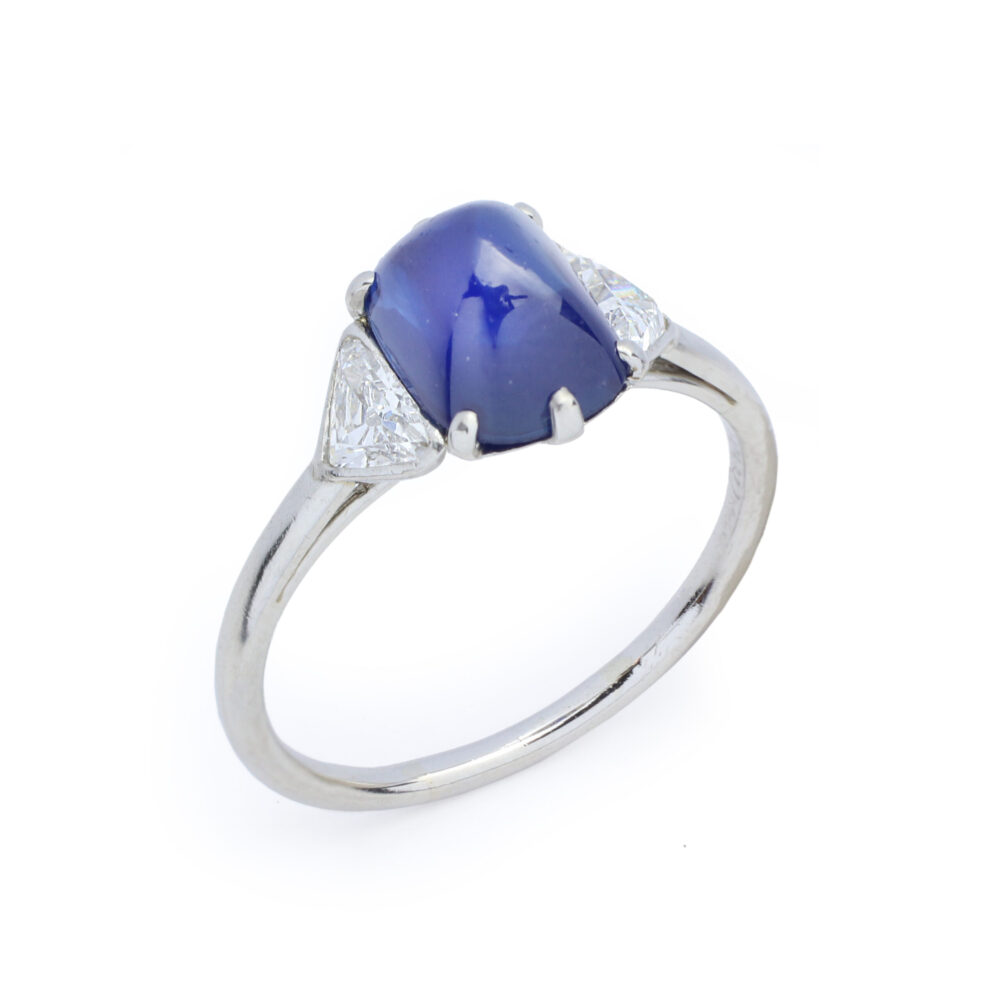 Cartier Sugarloaf Sapphire and Diamond Ring