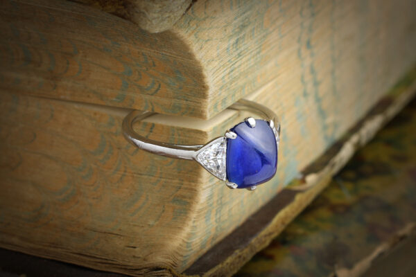 Cartier Sugarloaf Sapphire And Diamond Ring