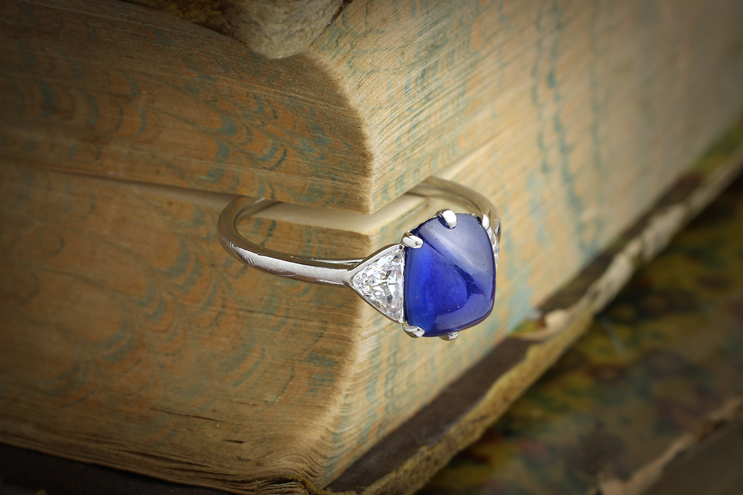 Cartier Sugarloaf Sapphire and Diamond Ring FD Gallery