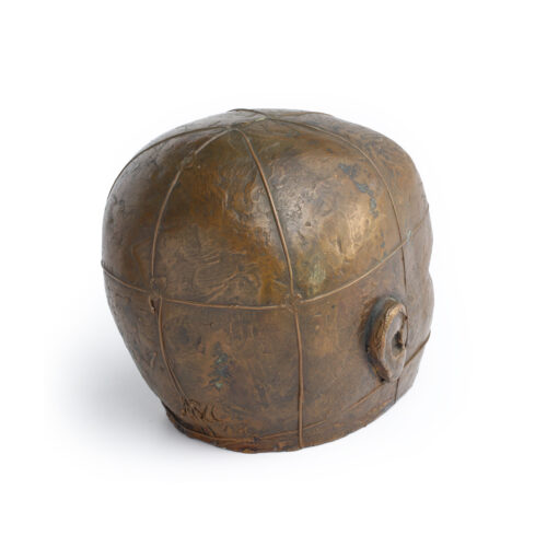 Francois-Xavier Lalanne 'Tête' Bronze and Resin Sculpture