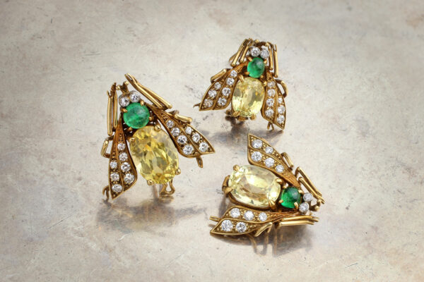 Van Cleef & Arpels Group Of Multi-Gem Insect Brooches