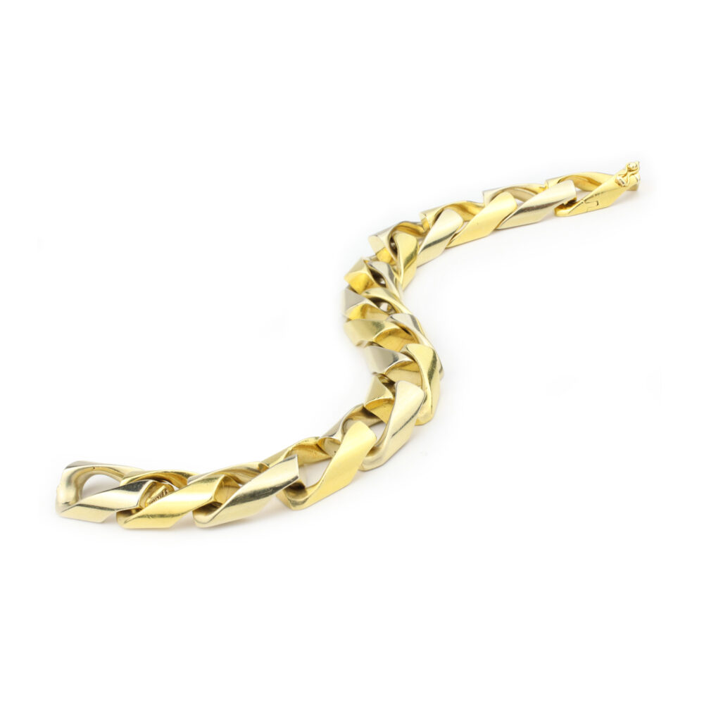 Bulgari Bicolor Gold Link Bracelet