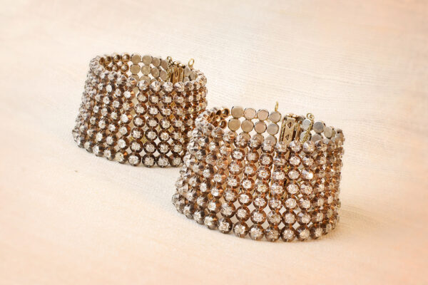 Historical Pair of Diamond Set Bracelets» Price on Request «