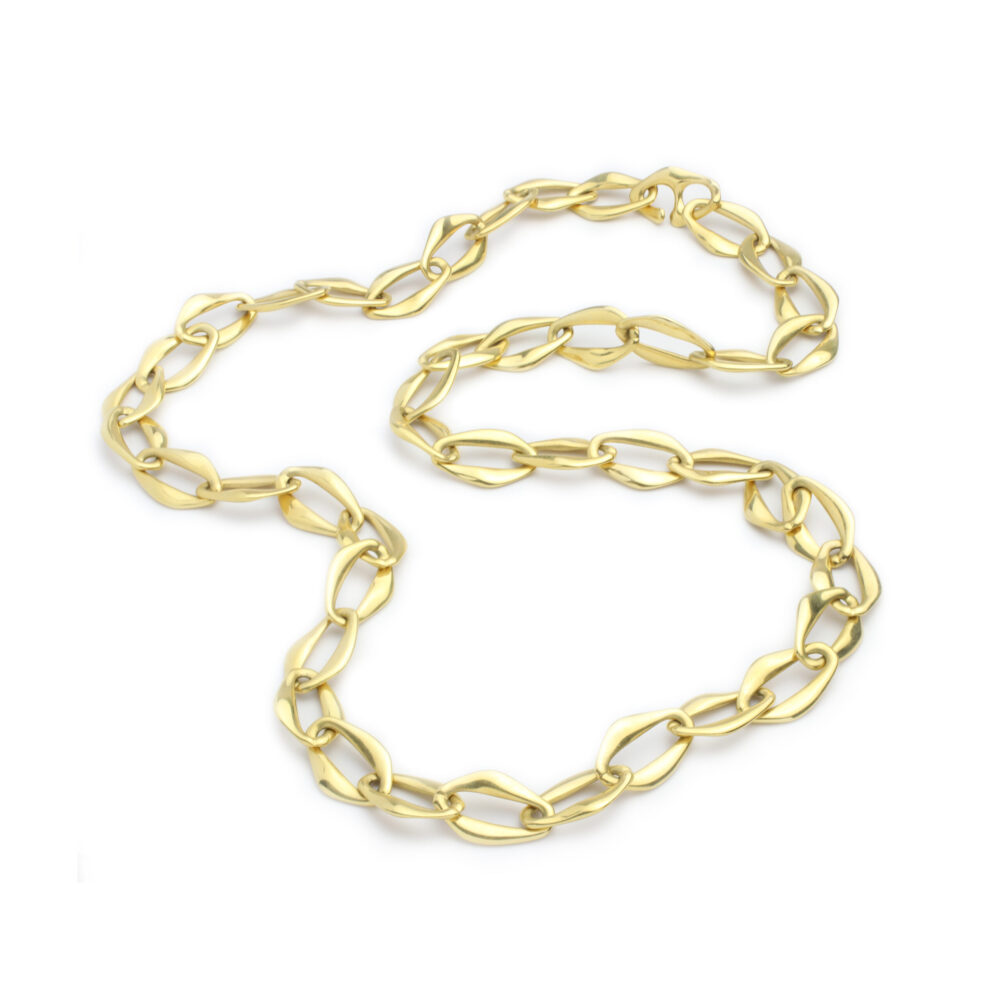 Gold Oval Link Necklace Attributed to Elsa Peretti for Tiffany & Co.
