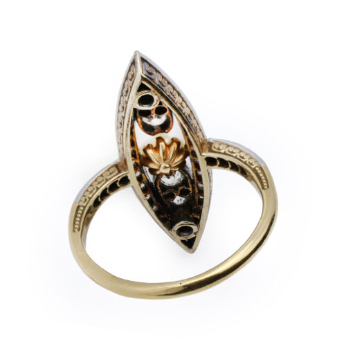 Antique Pearl and Diamond Ring