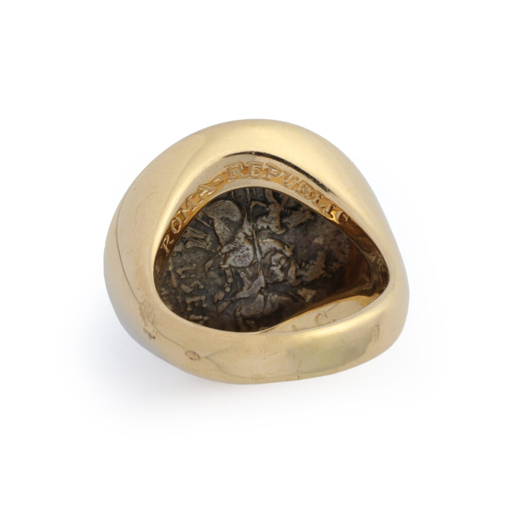 Bulgari ‘Monete’ Ancient Coin And Gold Ring