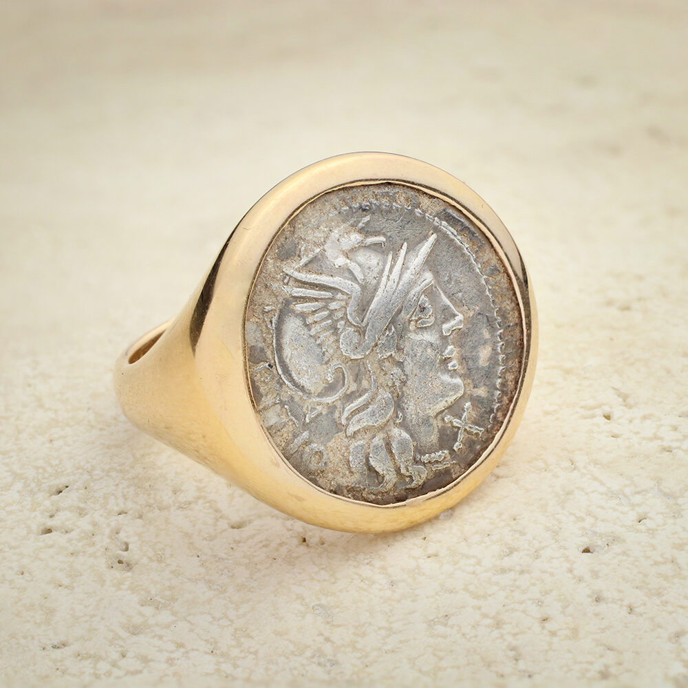 Bulgari ‘Monete’ Ancient Coin And Gold Ring
