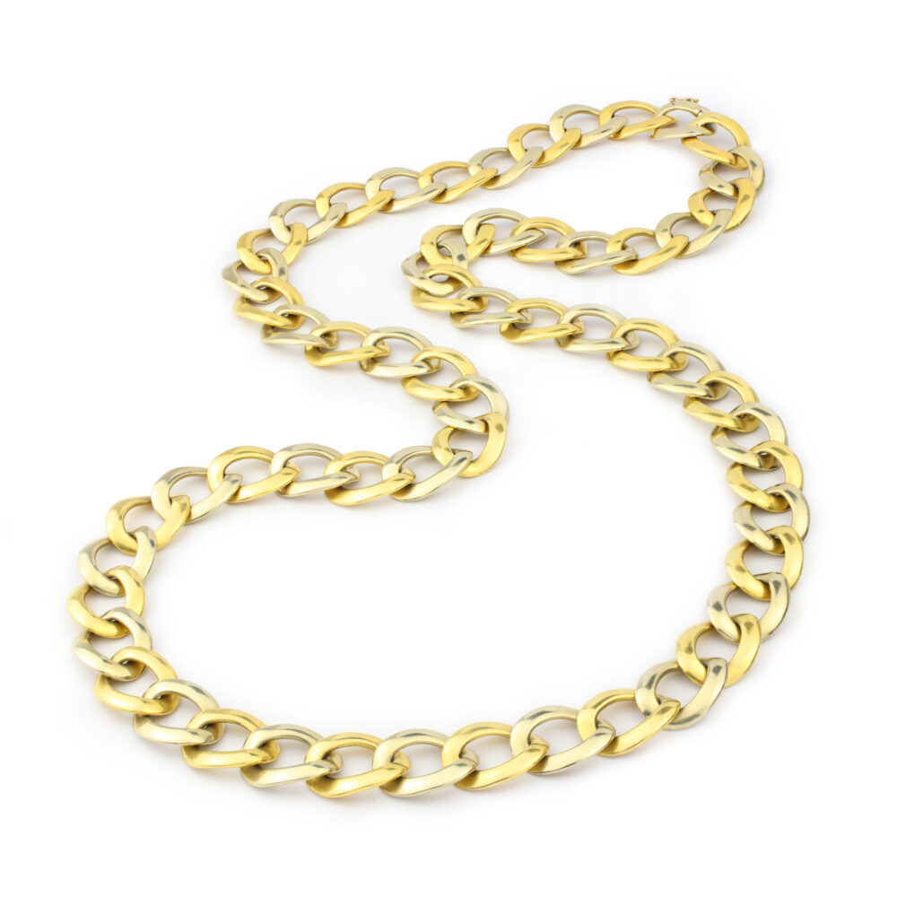 Bulgari Bi-Colored Gold Link Long Necklace