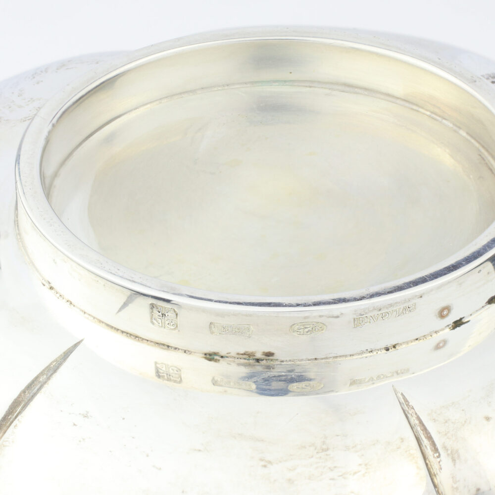 Bulgari Sterling Silver Floral Dish