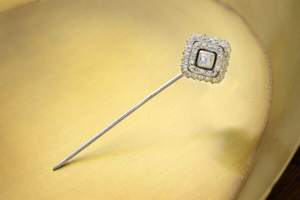 Cartier Art Deco Diamond Stick Pin