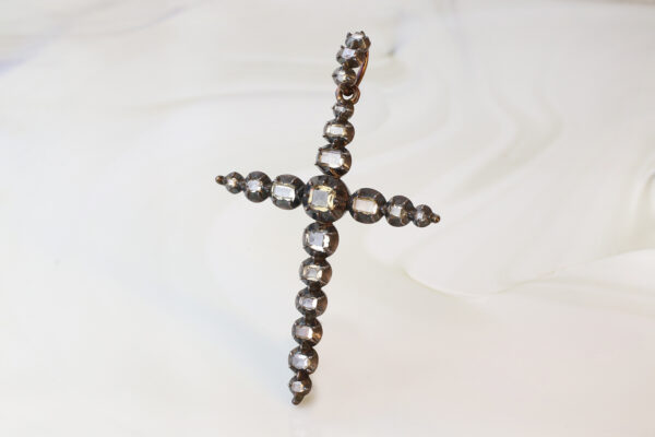 Antique Diamond Cross Pendant