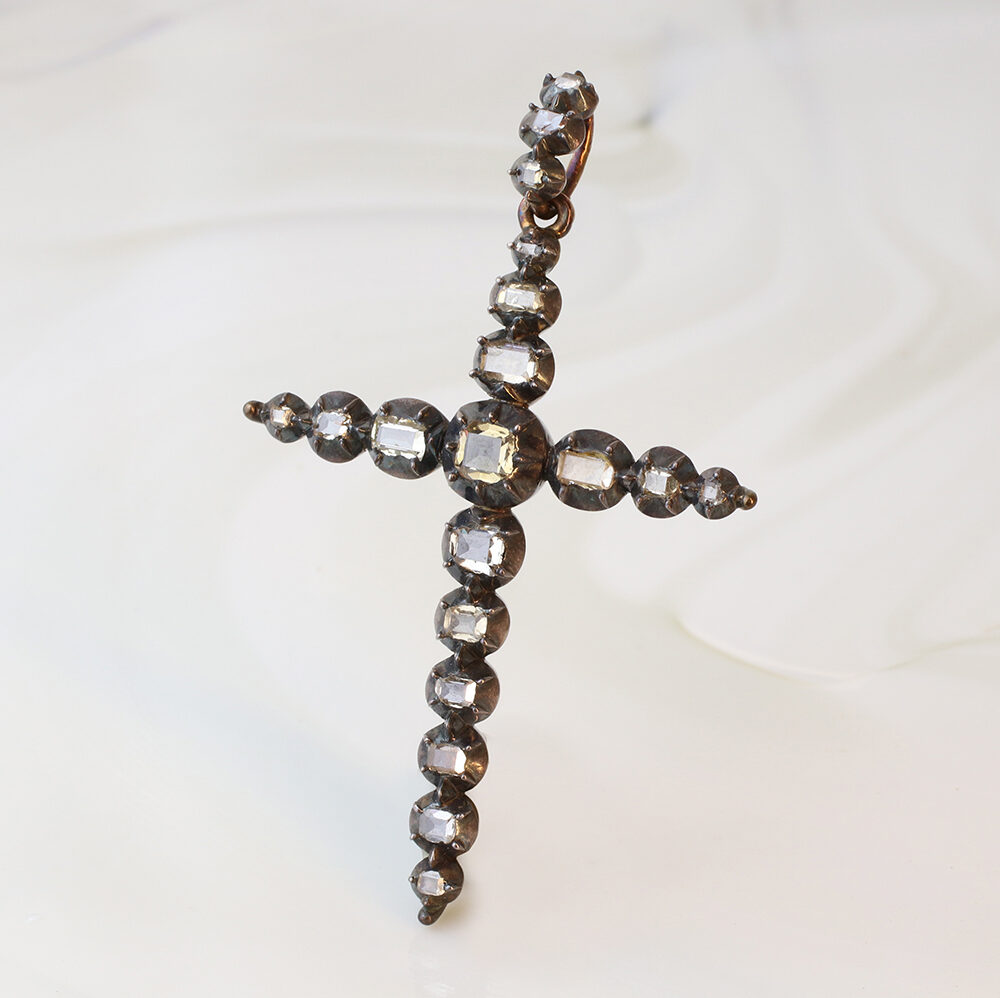 Antique Diamond Cross Pendant - FD Gallery