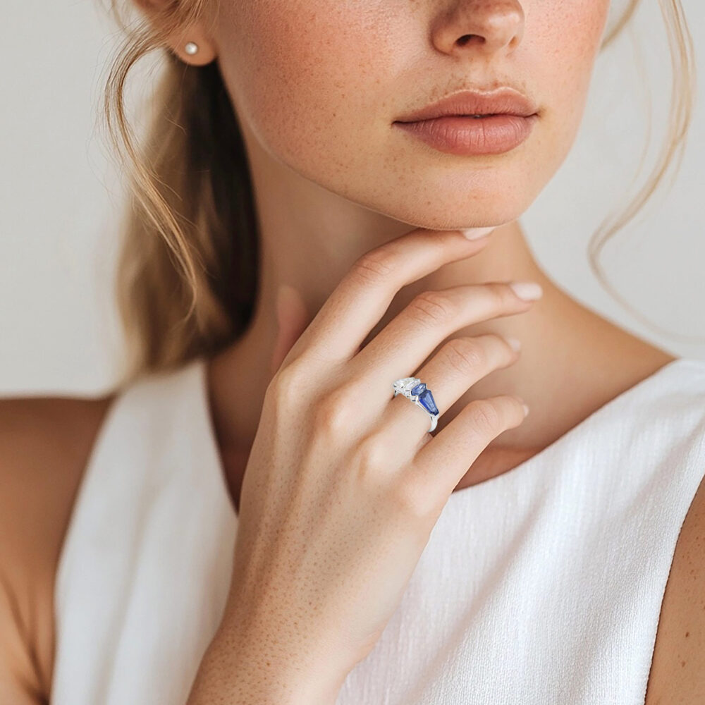 Sapphire and Diamond Ring