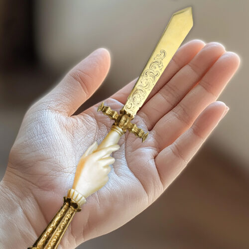 Antique Gold and Mother of Pearl Letter Opener