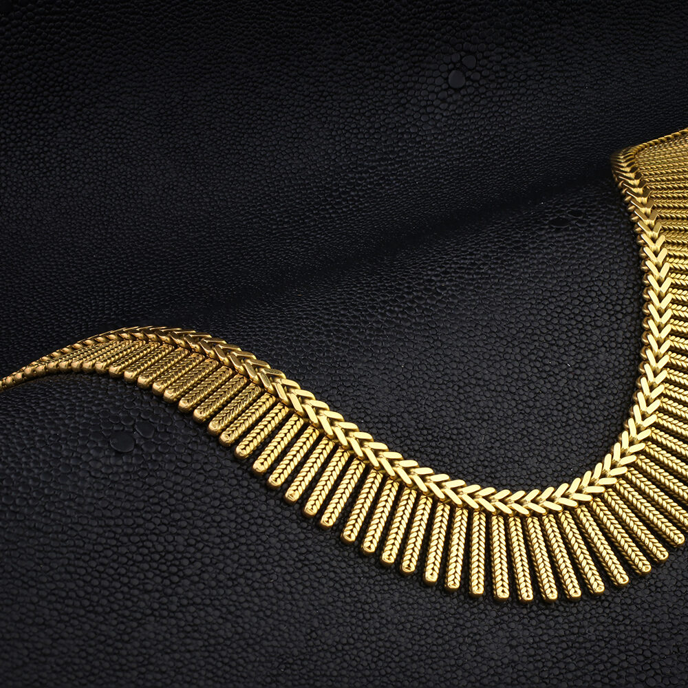 Boucheron Georges L'Enfant Gold Fringe Necklace