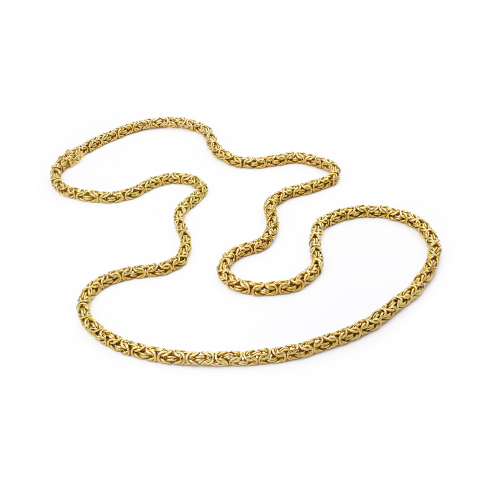 Hermes Long Gold Chain Necklace