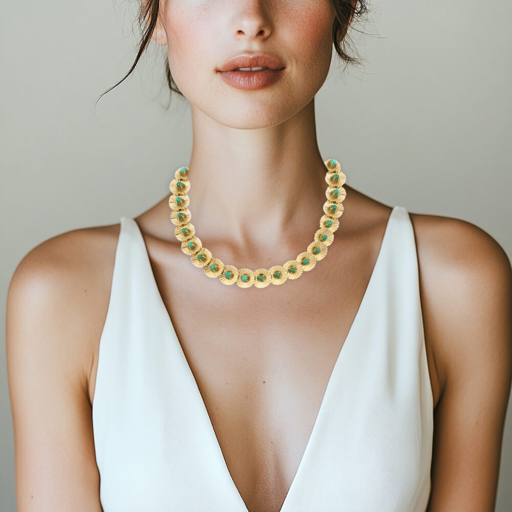 Boucheron Turquoise and Gold Necklace