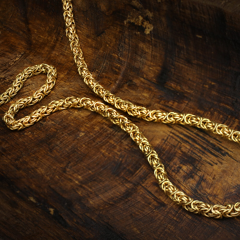 Hermes Long Gold Chain Necklace