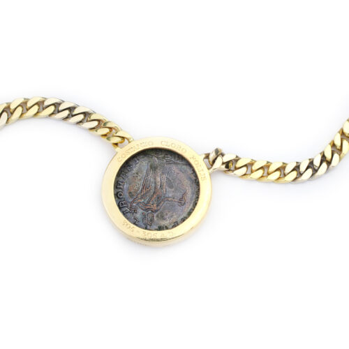 Bulgari 'Monete' Two Tone Gold and Ancient Coin Long Necklace