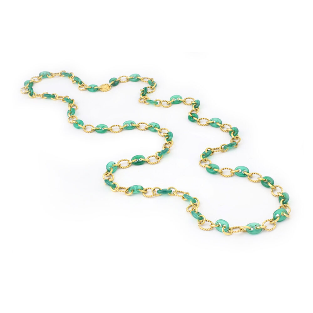 Boucheron Chalcedony and Gold Necklace