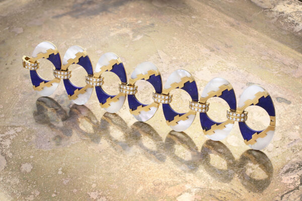 Bulgari Lapis Lazuli, Mother-of-Pearl And Diamond Bracelet» Price On Request «