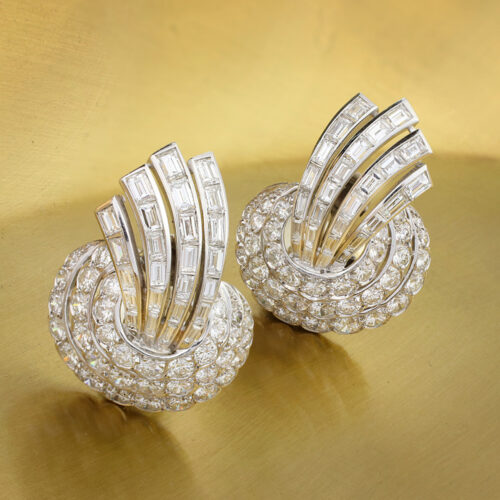 Van Cleef & Arpels Diamond Ear Clips