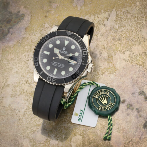 Rolex Yachtmaster White Gold with Oysterflex Band Wristwatch