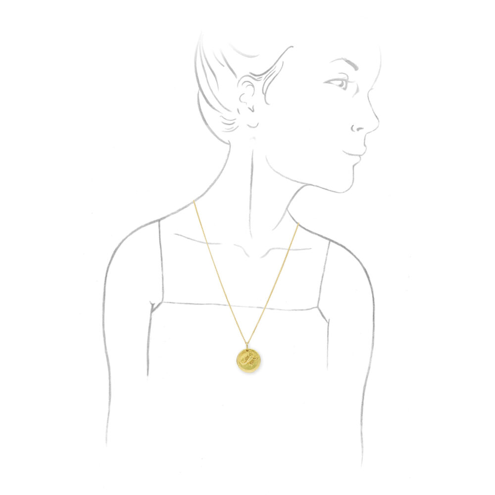 Van Cleef & Arpels Gold Scorpio Zodiac Pendant