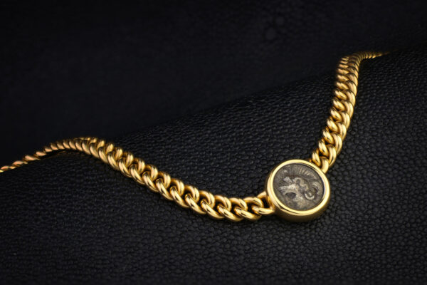 Bulgari ‘Monete’ Ancient Coin and Gold Necklace