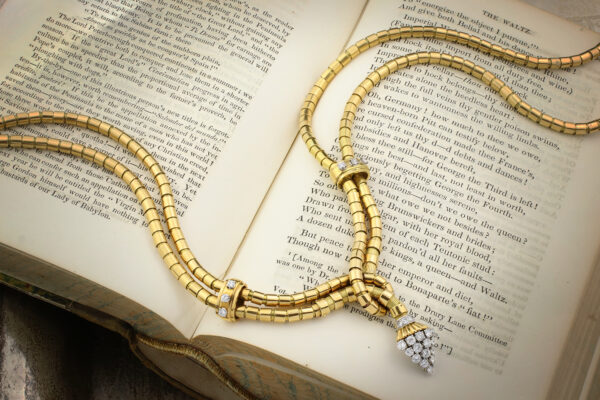 Verger Freres Diamond And Gold Necklace