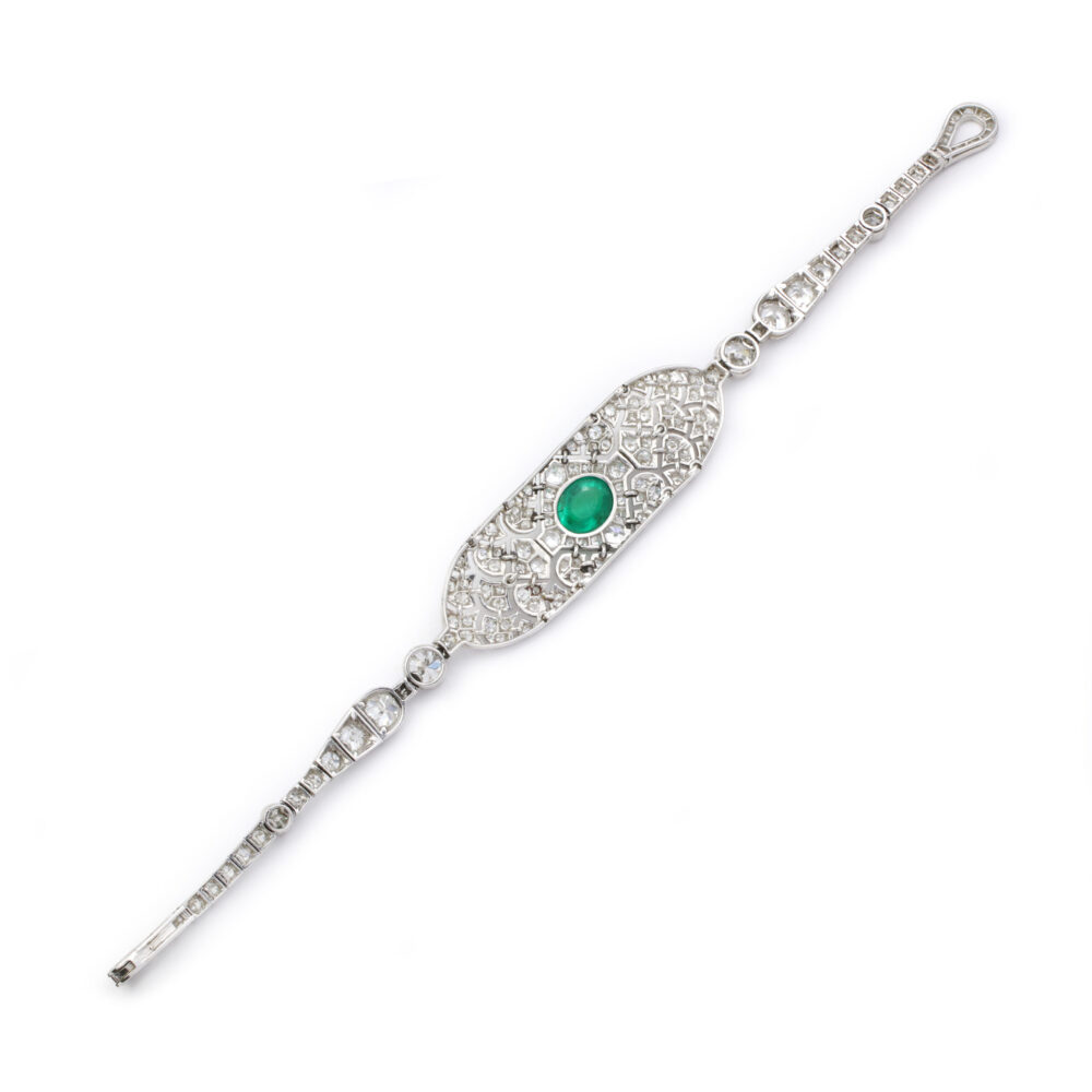 Cartier Colombian Emerald and Diamond Bracelet