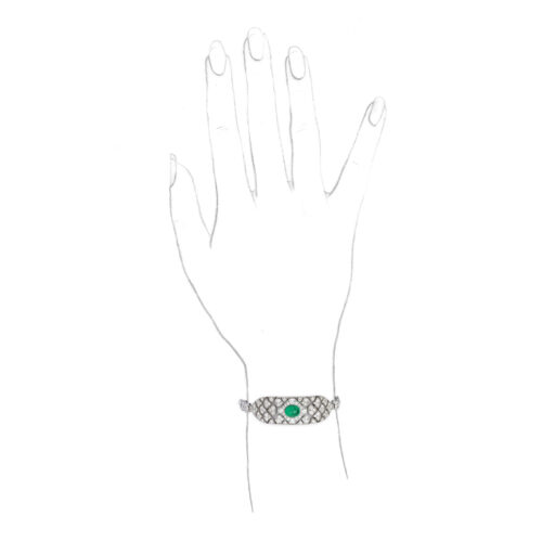 Cartier Colombian Emerald and Diamond Bracelet