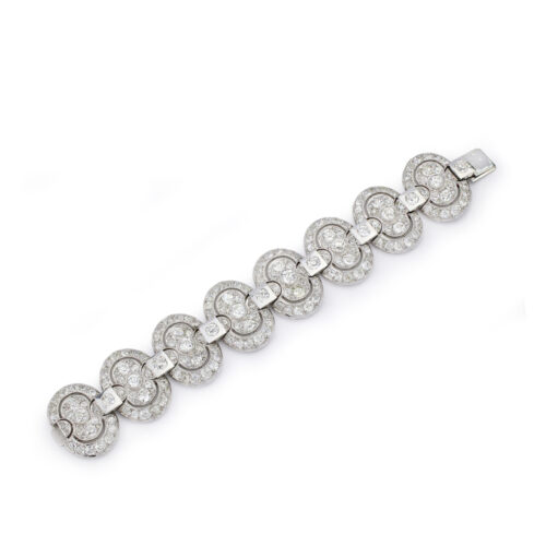 Templier Art Deco Diamond Set Bracelet