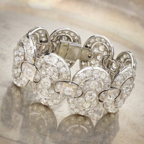 Templier Art Deco Diamond Set Bracelet