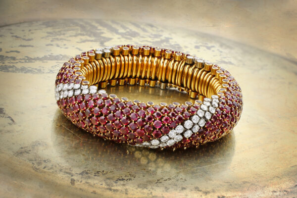 Van Cleef & Arpels ‘Pelouse’ Ruby And Diamond Bracelet